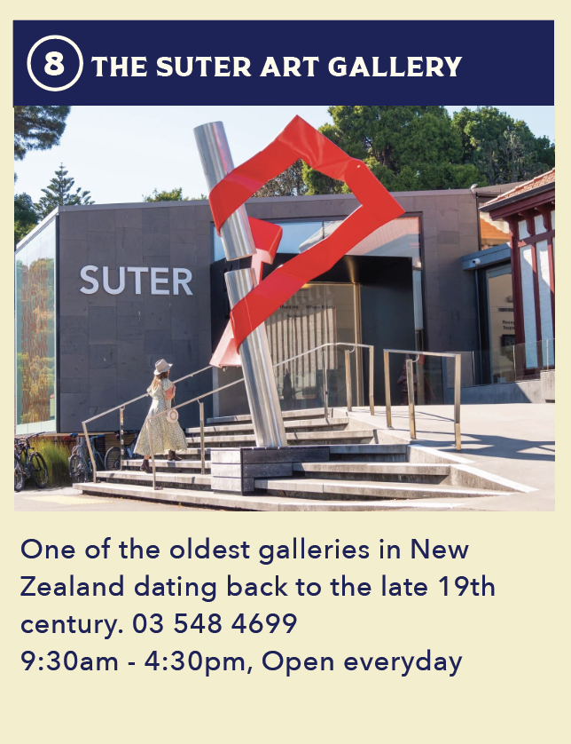 Example Ad Listing – The Suter Art Gallery with photo, name and description